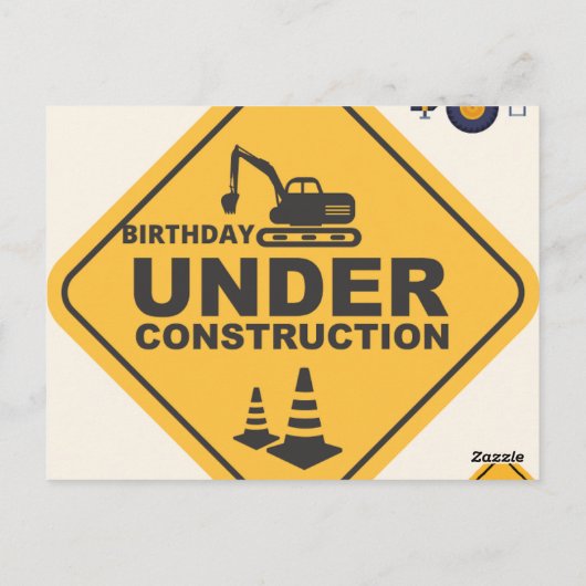 工事中!片思いな誕生日 ポストカード (裏面)