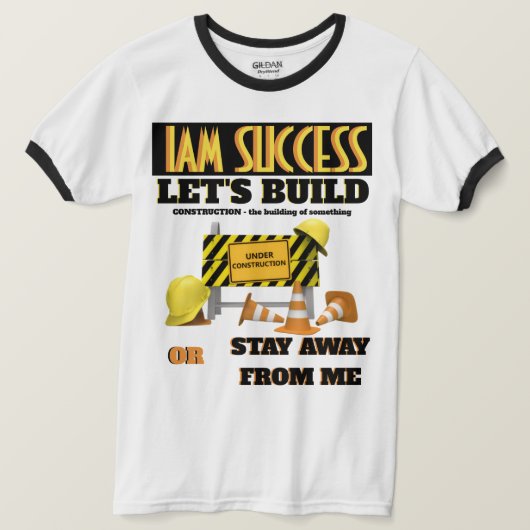 工事中 Tシャツ (デザイン正面)