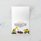 工事感謝 サンキューカード (内部)