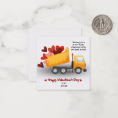 工事現場のバレンタインカード ノートカード (正面/裏面インサイチュ)