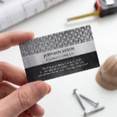 工事管理者 - ダイヤモンド金属プレート 名刺