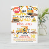 工事 誕生日 招待状 (スタンド正面)