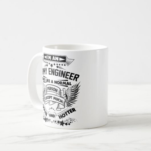 工兵のマグのお母さんDaのためのおもしろいなギフトのコーヒーカップ コーヒーマグカップ (正面左)