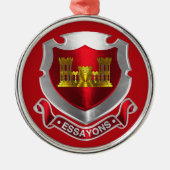 工兵隊クリスマス メタルオーナメント (正面)