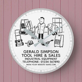 工具の採用および販売の産業用機器 ラウンド壁時計