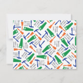 工具の誕生日招待状 招待状 (裏面)