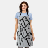 工具ハンマーソーガレージ エプロン (着用した状態)