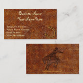 工具付きフェイクレザーウェスタンスタイル3名刺 名刺 (正面/裏面)