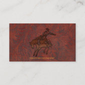 工具付きフェイクレザーウェスタンスタイル5名刺 名刺 (裏面)