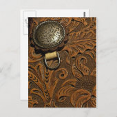 工具付きレザーサドル ポストカード (正面/裏面)