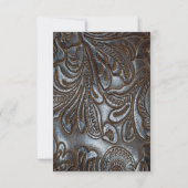 工具付きレザーシャルボードウェディングRSVP 出欠カード (裏面)