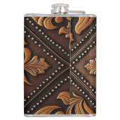 工具付きレザーデザイン フラスク (裏面)