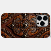 工具付きレザーデザイン Case-Mate iPhoneケース (裏面 (横))