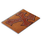 工具付きレザーパターンノートブック ノートブック (左側)