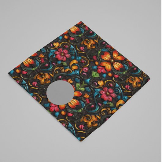 工具付きレザールック花 薄葉紙