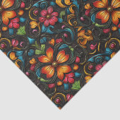 工具付きレザールック花 薄葉紙 (詳細)