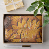 工具付き革ひまわりバブル切り離し 薄葉紙 (ギフト)