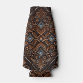 工具付き革 ボトルクーラー (正面)