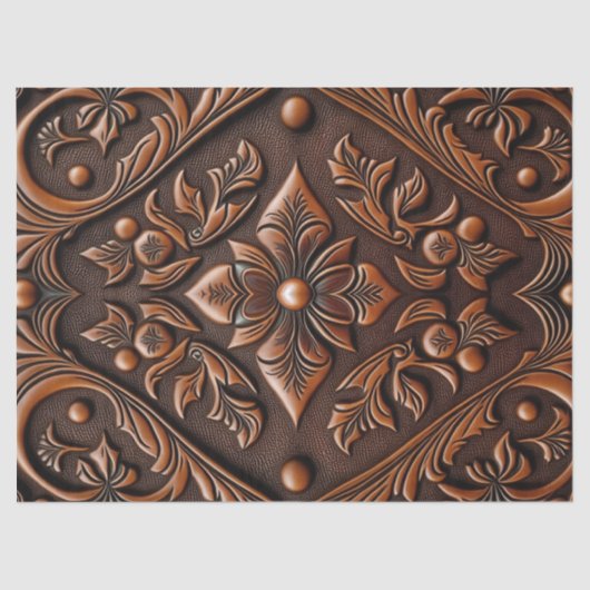 工具付フェイク革 薄葉紙 (正面)