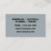 工具修理保守建築便利屋 名刺 (裏面)