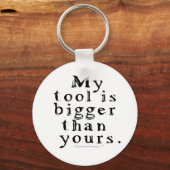 工具好おもしろいき大きな工具木版木工 キーホルダー (正面)