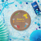 工具工房少年誕生日パーティー用品 ペーパープレート (パーティー)