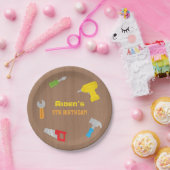 工具工房少年誕生日パーティー用品 ペーパープレート (パーティー)