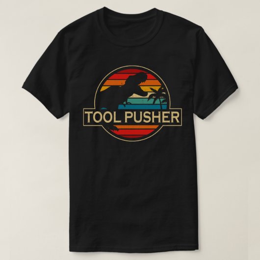 工具押し恐竜 Tシャツ (デザイン正面)