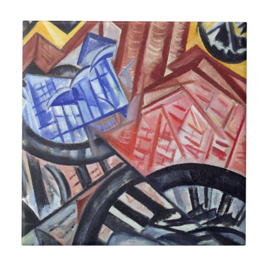 工場および橋 タイル (正面)