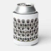 工場でのコンクリート下水道管のスタック 缶クーラー (缶裏面)