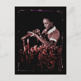 工場での軍需品のチェック ポストカード