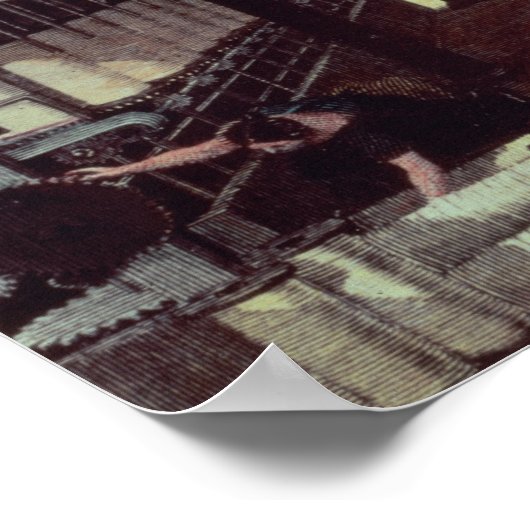 工場インテリア ポスター (角)