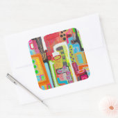 工場作業のシール スクエアシール (封筒)