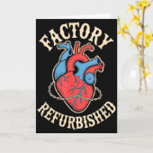 工場再生ハートオープン心臓バイパス手術 カード (黄色い花)