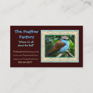 工場広告2の羽の工場に、"Whe…羽をつけて下さい 名刺