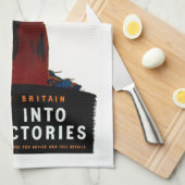 工場来に入る キッチンタオル (四つ折り)