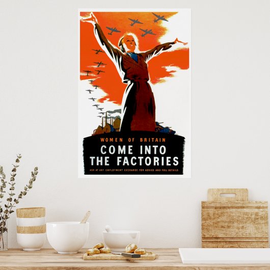 工場来に入る ポスター (キッチン)