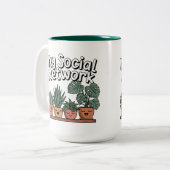 工場親ソーシャルネットワーク ツートーンマグカップ (正面左)