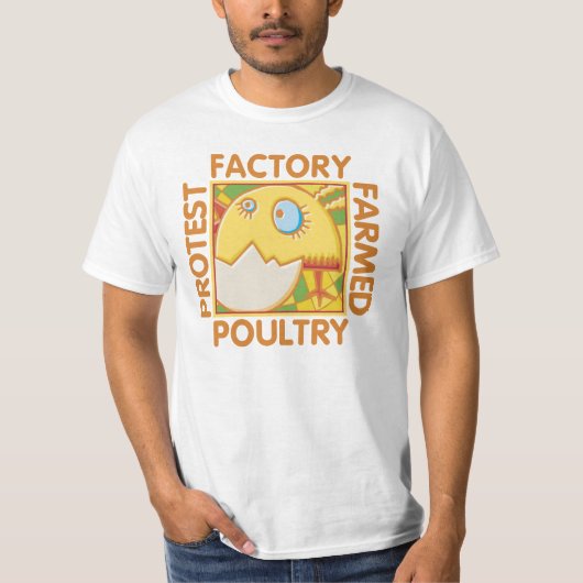 工場農業動物権 Tシャツ (正面)