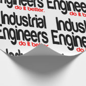 工業エンジニアの方が優れている ラッピングペーパー (角)