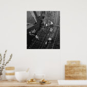 工業写真 – 鉄道橋労働者 ポスター (キッチン)