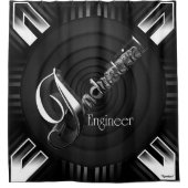 工業技術者デコ・フレア シャワーカーテン (正面)