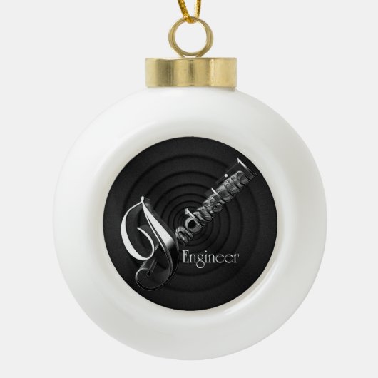 工業技術者デコ・フレア セラミックボールオーナメント (正面)