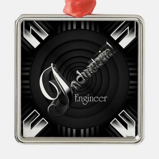 工業技術者デコ・フレア メタルオーナメント (正面)