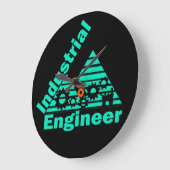 工業技術者 ラージ壁時計 (傾斜)