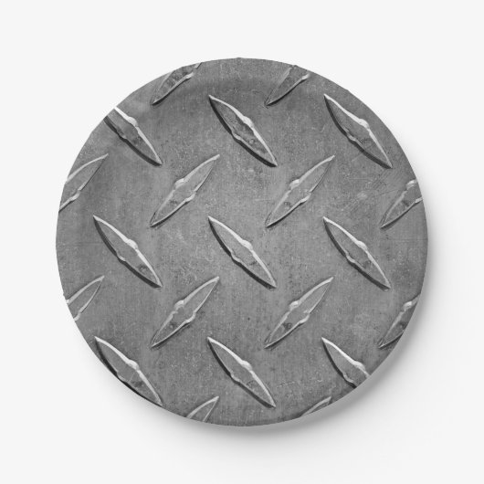 工業用アルミニウム金属ダイヤモンドプレート ペーパープレート (正面)