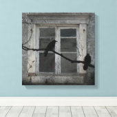 工業用カラス キャンバスプリント (インサイチュ (ウッドフロア))