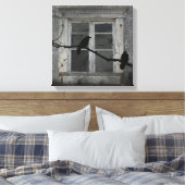 工業用カラス キャンバスプリント (インサイチュ (寝室))