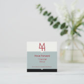 工業用カラーブロック スクエア名刺 (スタンド正面)