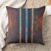 工業用グランジ茶色の錆びた クッション (ブランケット)